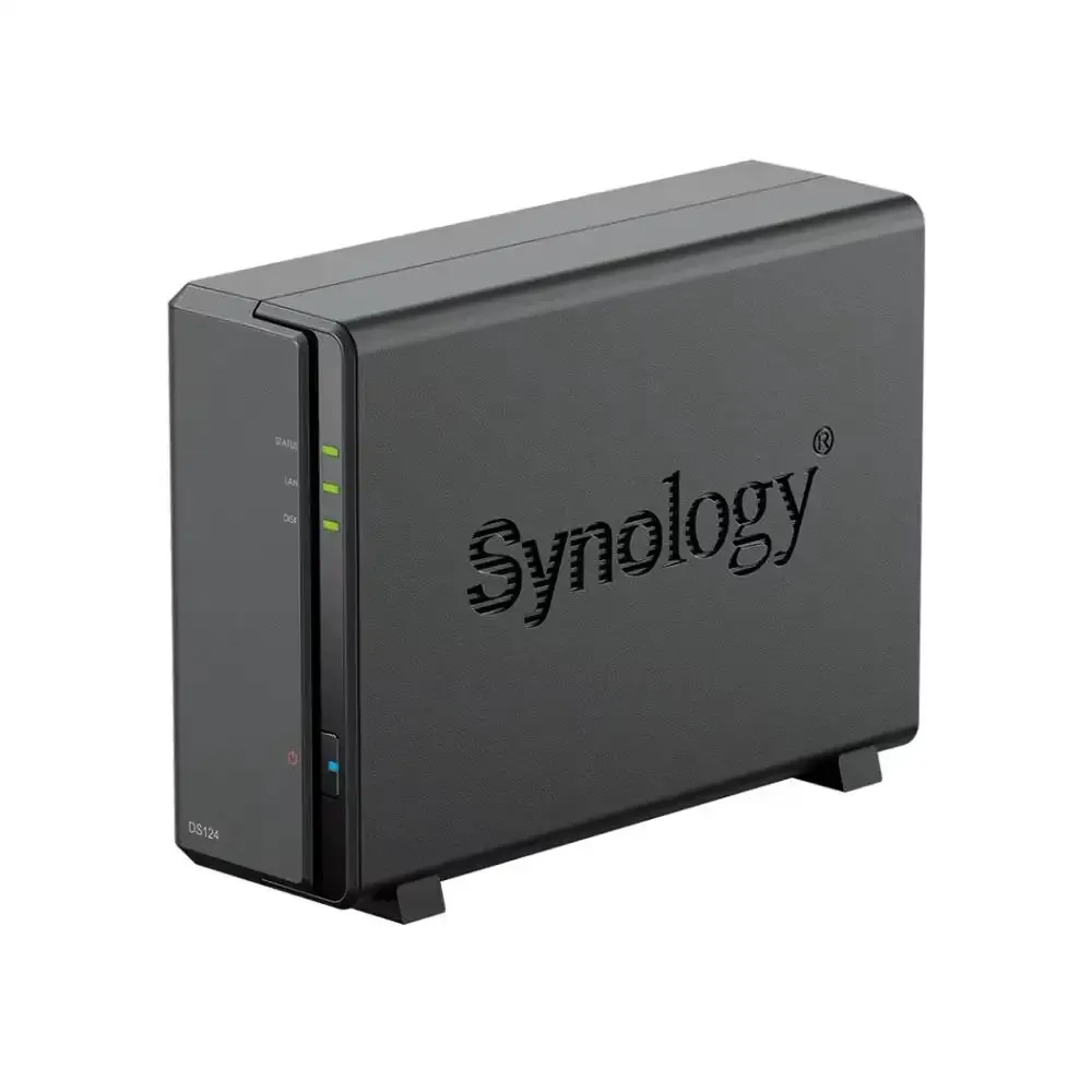 HOT Sale Stock Synology 1-Bay DiskStation DS124 Diskless Black Color NAS Server Storage