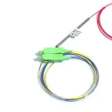 APT 1310/1490/1550 50/50 1*2 Steel Tube Fiber Optic FBT Coupler SC/APC Connector Splitter 