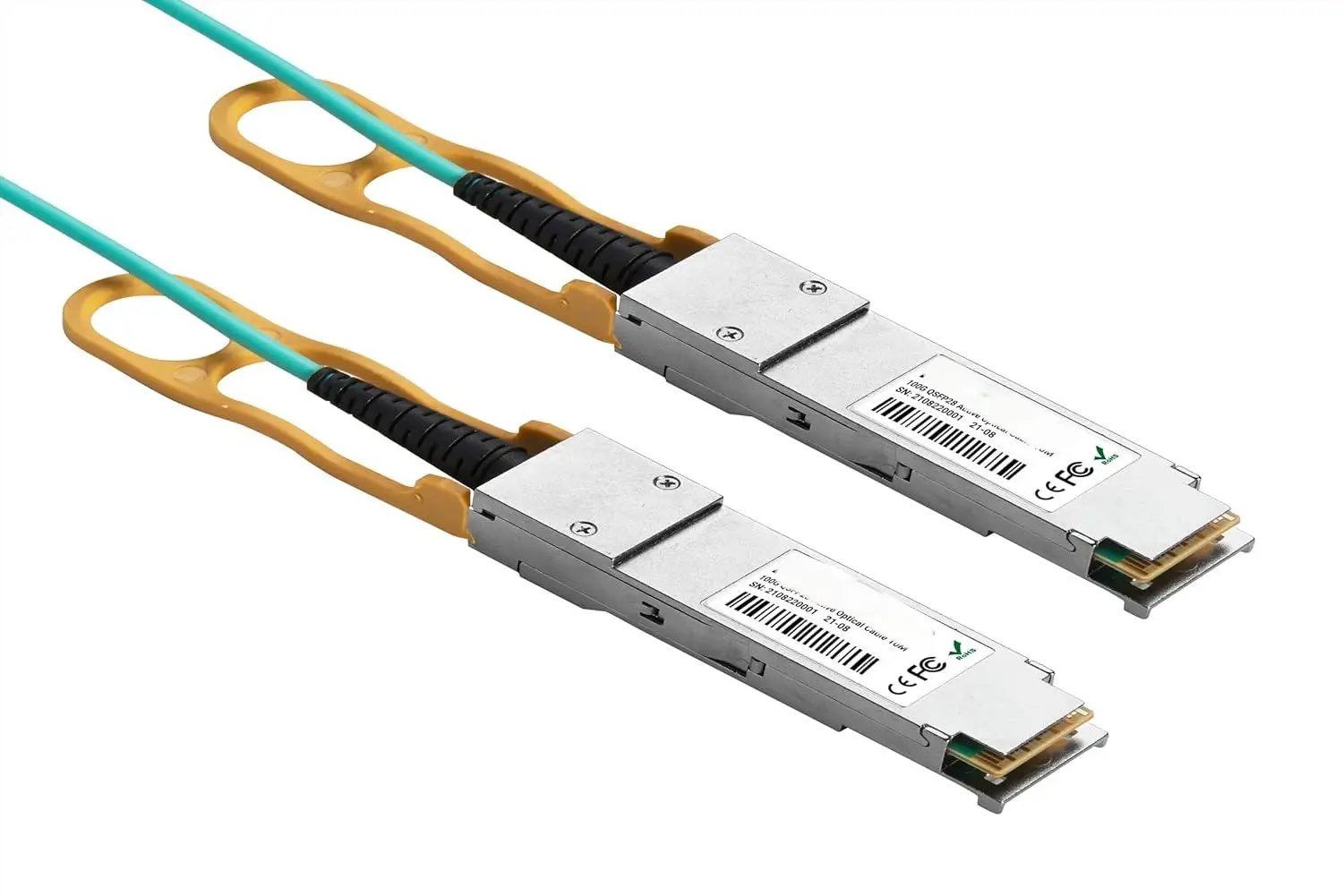 100G QSFP28 Active Optical Cable 850nm VCSEL MPO Interface AOC for Data Center and High-Sp