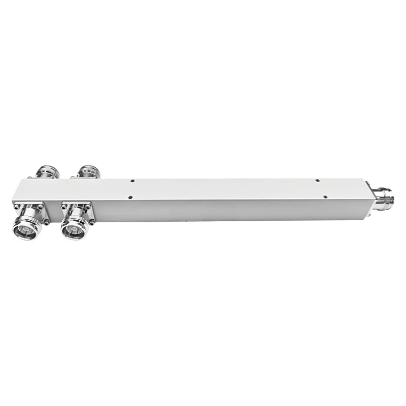 Wideband 555-6000MHz Reactive Model  Low PIM -163dBc 4way Cavity RF Power Splitter with 4.