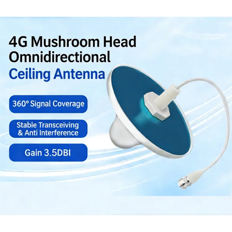 Omnidirectional Antenna 3.5dBi Mushroom Antenna for GSM Signal Booster 4G/5G Compatible