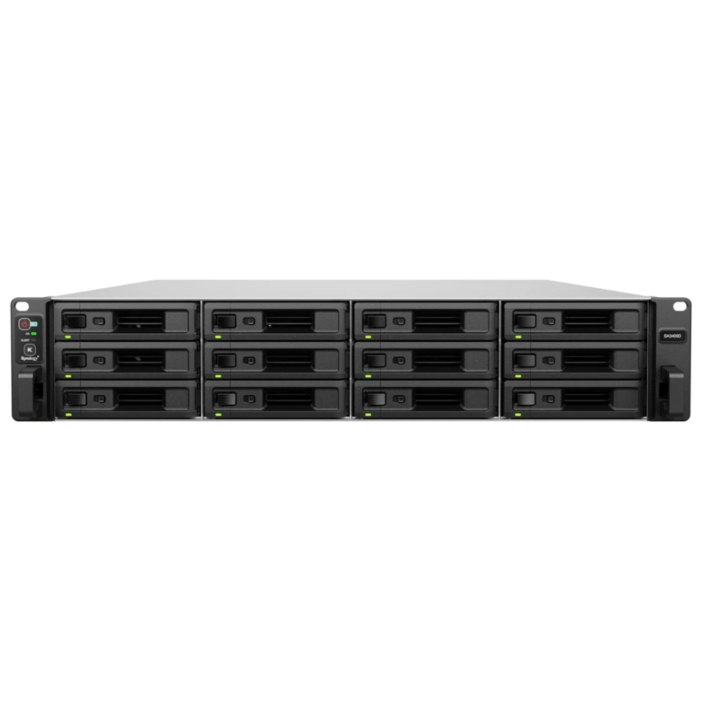 High Availability Synology SA3400D 12-Bay Active-Passive Enclosure with Dual Controllers N