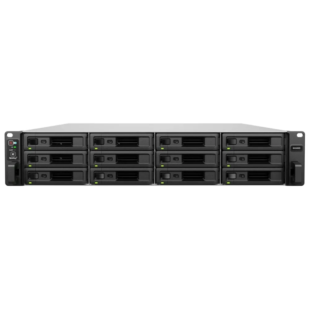 High Availability Synology SA3400D 12-Bay Active-Passive Enclosure with Dual Controllers N