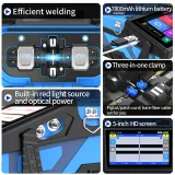 K6 Fusion Machine 6 Motor Optical Fiber fusion Splicer VFL+OPM Ftth Fiber Optic fusion Spl