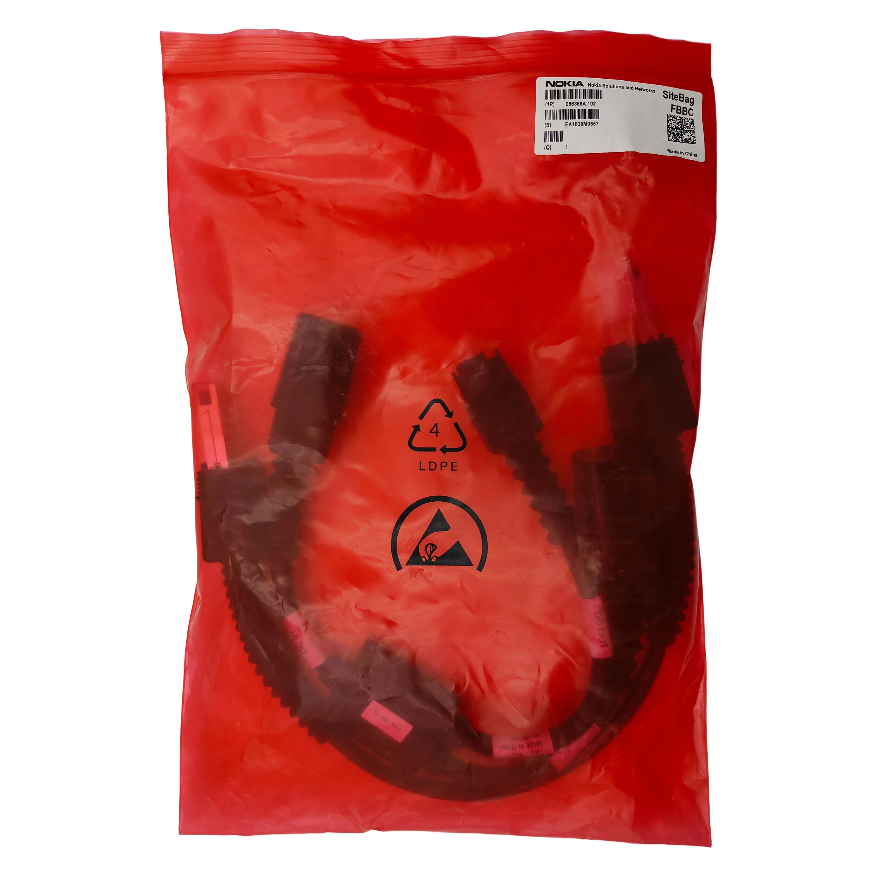 NSN SiteBag FBBC 086386A With Expansion Processing Module Internal Connection QSPF Cable 995298a DC Power Cable 995572A-boxintelecom