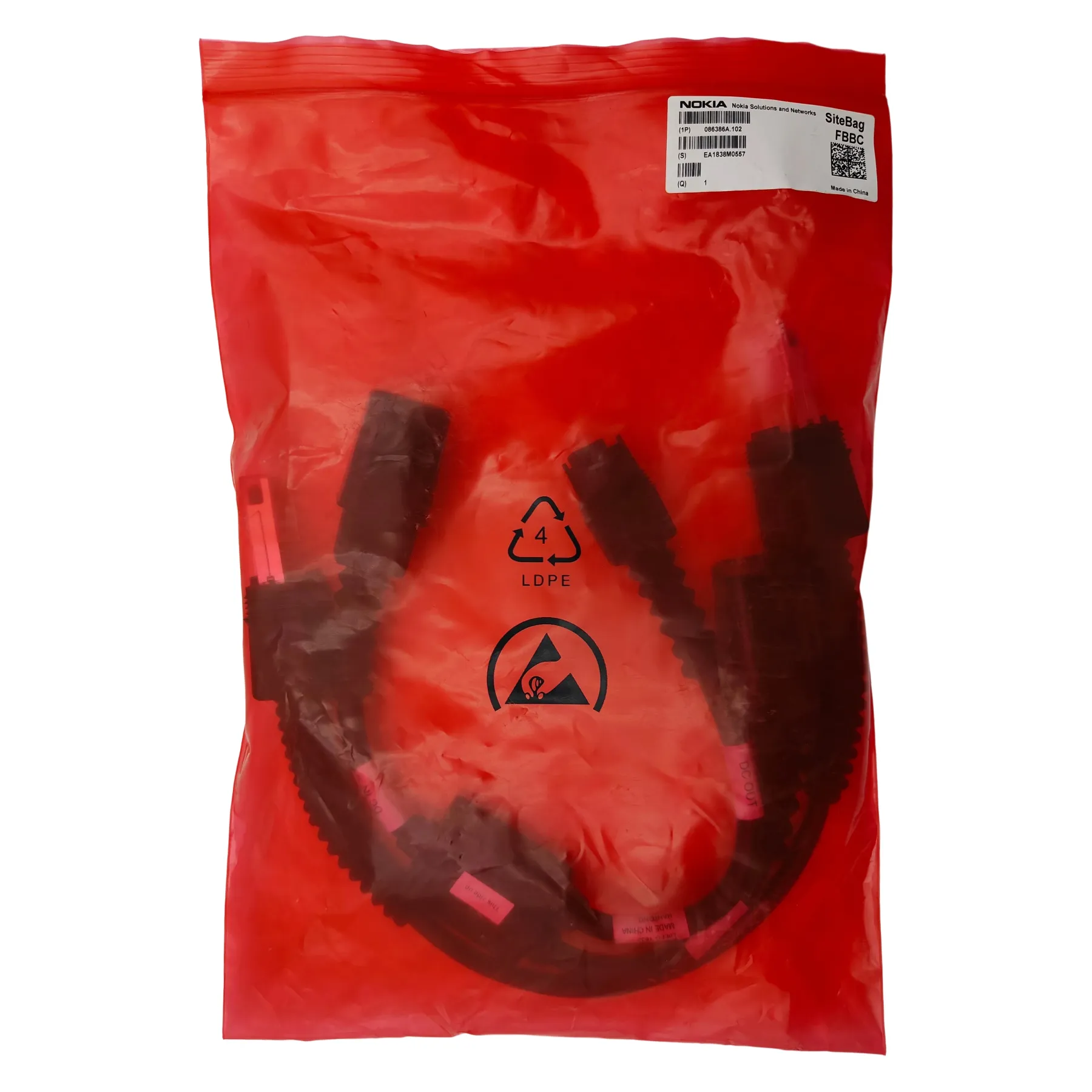 NSN SiteBag FBBC 086386A With Expansion Processing Module Internal Connection QSPF Cable 995298a DC Power Cable 995572A-boxintelecom