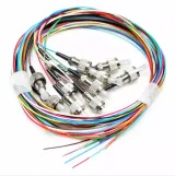 Fiber Optic Bundle Pigtails FCUPC Connector 12 Color 0.9mm SM FTTH Pigtail
