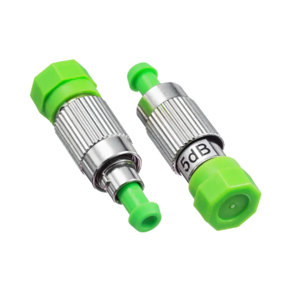 Optical FC/APC Fiber Optic Attenuator 0-30dB Fixed Attenuator with Flange Head Male Female