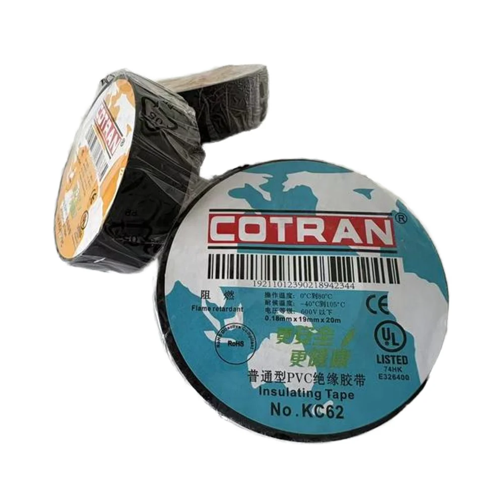 COTRAN KC62 10m Economical Waterproof PVC Tape Practical Materials for Electrical Insulation 3