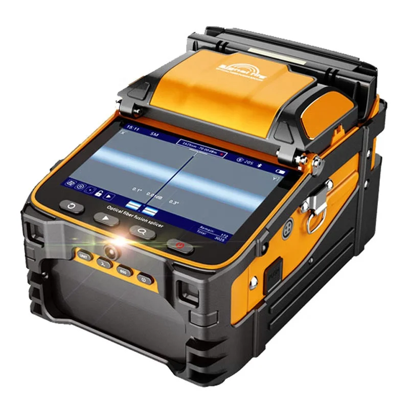 Fiber Splicer AI-9 Splicing Six Motor Core Alignment Fiber Fusion Splicer Automatic FTTH Fiber Optical Welding Splicing Machine-boxintelecom