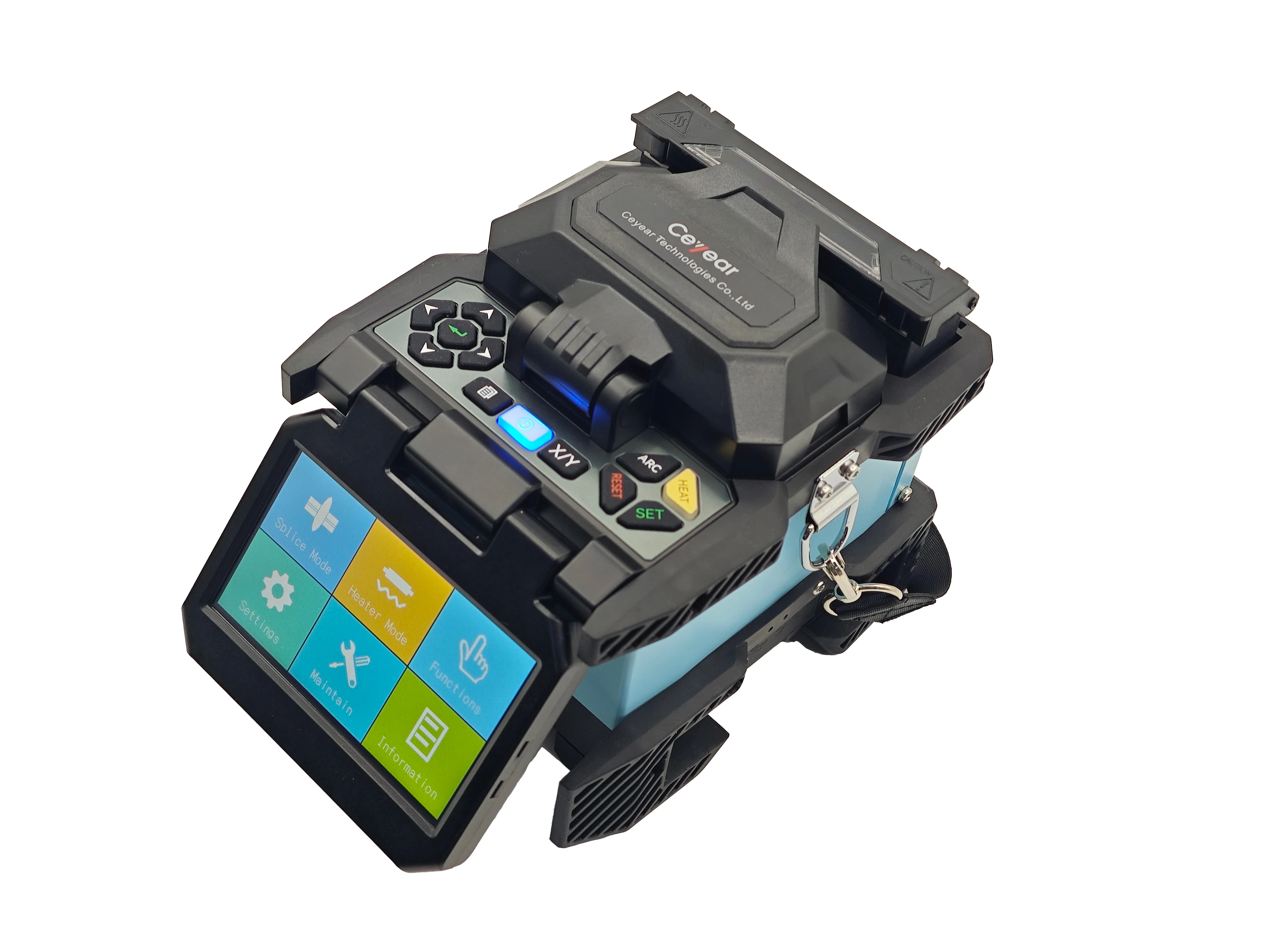 Ceyear 6418X5 Cladding Alignment Fusion Splicer FTTX Fusion Splicer Original Fiber Optic Equipment Four Motors Splicing Machine-boxintelecom