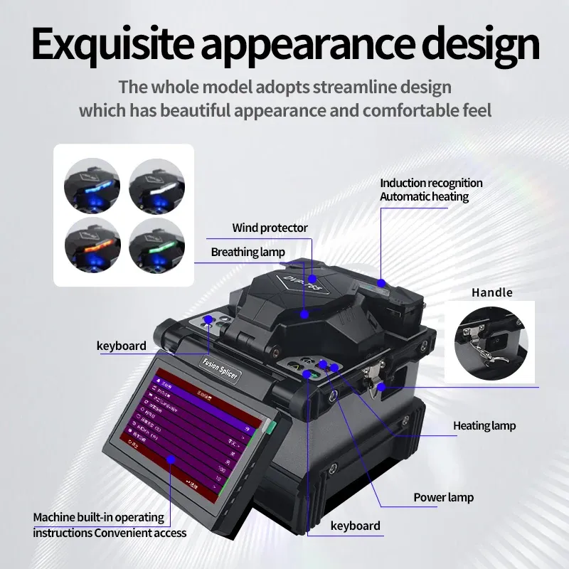 DVP 765 Fusion Splicing Machine Fiber Optic Fusion Splicer Dvp-765  FTTH Optical Fiber Arc