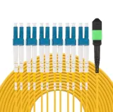 High Quality MTP-MPO to LC Single Mode Fiber Jumper OS2 9/125μm LSZH Low Loss for Data Cen