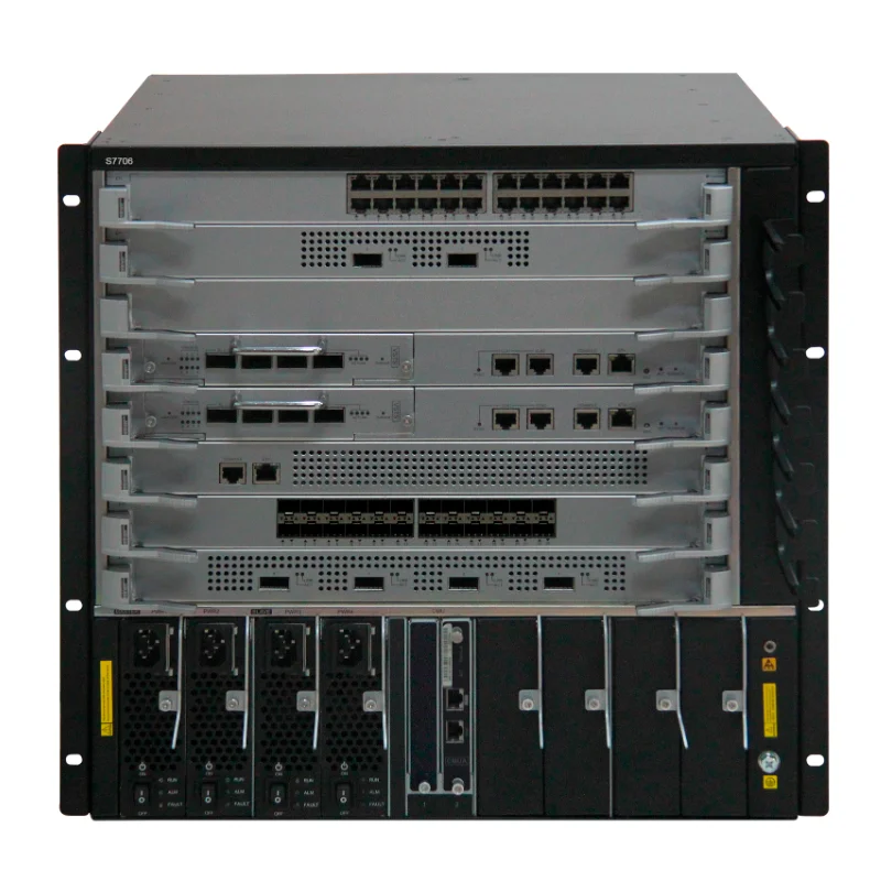 Cloudengine S7700 Series 4.64 Tbit/s 3480 Mpps H-QoS PoE 100 GE ports, support SVF 2.0 Smart Routing Campus Network Switches 0