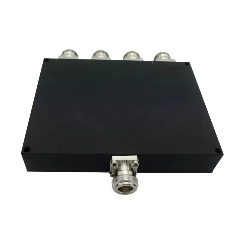 RF Power Divider 4 Way 698-2700MHz, Low PIM with N Female Type 4 Way Power Splitter