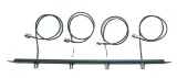 SDI Antenna Relocation Rack Mount Kit 19 Inches Front Panel 4 Hole Ports 4 Cables 24 Inch 