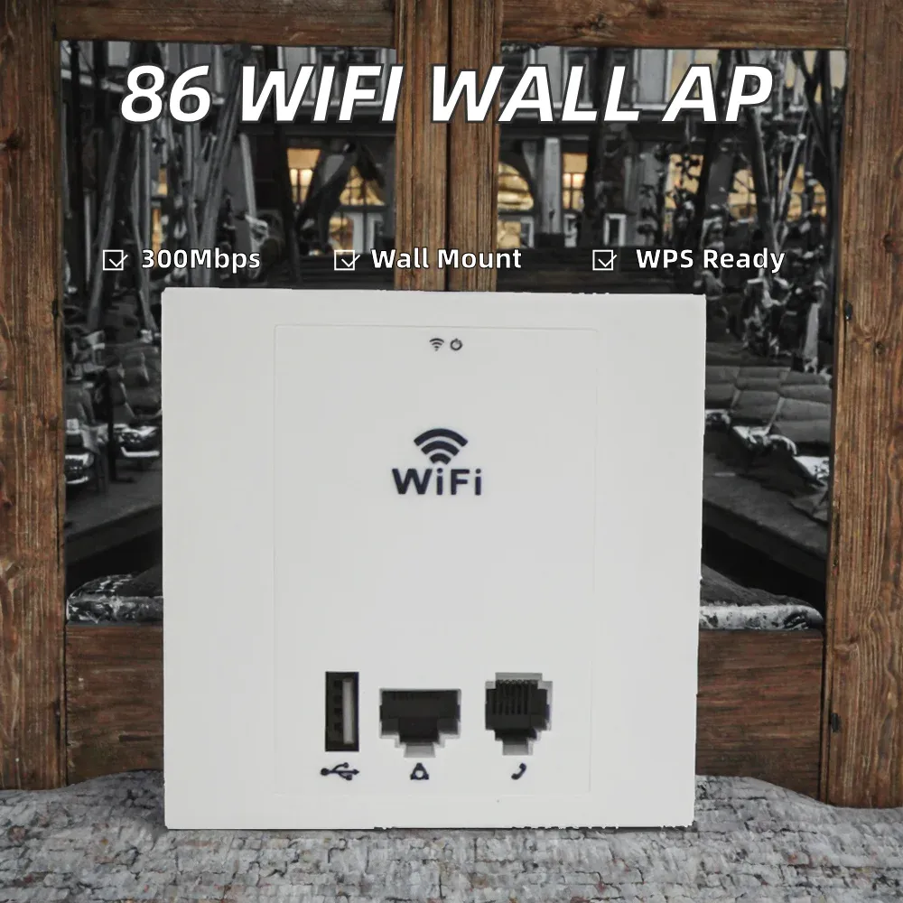 86 Wifi MT7620 Poe Access Point 300Mbps 2.4G New Soho Use Wireless Router with Firewall in Wall Mount-boxintelecom
