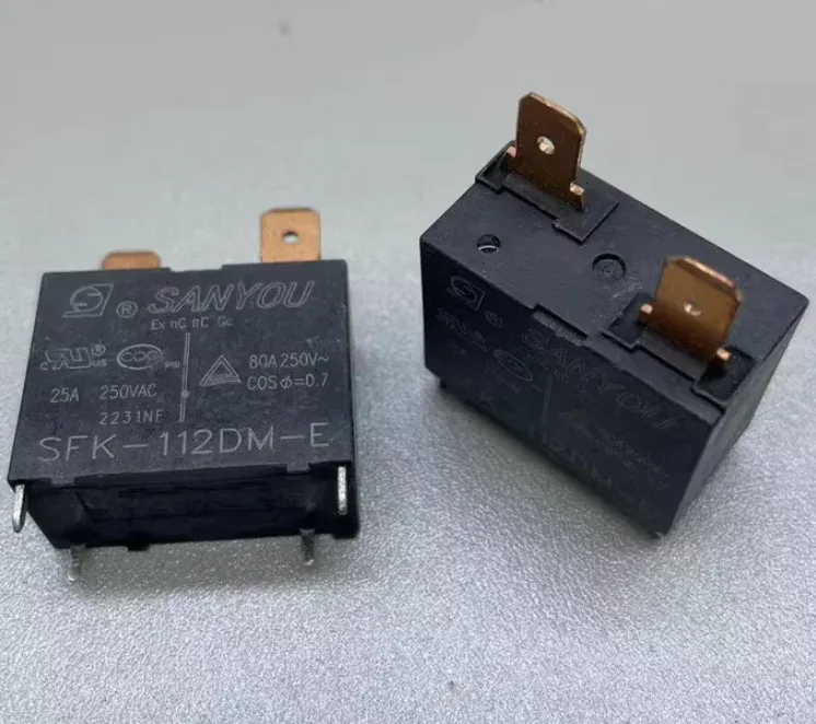 SFK-112DM Power Relay 12VDC 20A 4-Pin SPST-NO for Air Conditioner Industrial Control