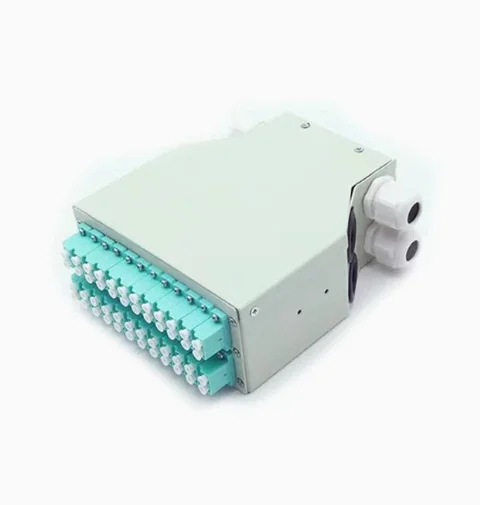 1.5U DIN Rail Fiber Optic Terminal Box LC Duplex Fiber Distribution Box Industrial Wall Mount Fiber Patch Panel-boxintelecom