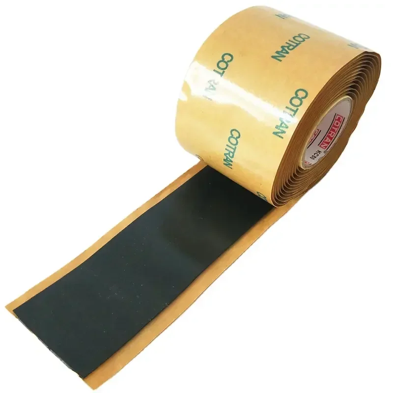Cotran KC80 Butyl Rubber Black 1m High Voltage 1kV Waterproof Insulation Tape with 1.16Mpa