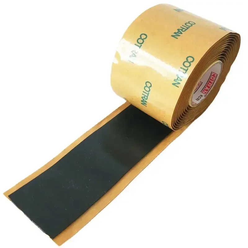 Cotran KC80 Butyl Rubber Black 1m High Voltage 1kV Waterproof Insulation Tape with 1.16Mpa