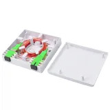 GELRHONR FTTH Outdoor Waterproof ABS Plastic Double-Port SC/APC Type Fiber Panel Box 2 Cor