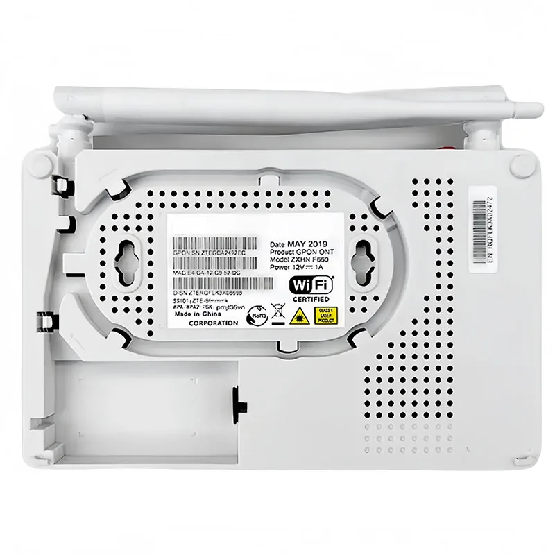 FTTH Fiber ONT Optic Network 1GE 3FE 1POTS 1USB 5DB External Antenna V8 F660 Epon Gpon Xpon Modem Terminal Router Wifi 6 ONU-boxintelecom