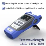 P1 Optical Power Meter Fiber FTTH OPM Multi-Interface Light Failure Tester with PON VFL OP