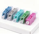 LC Simplex Fiber Optic Adapter with Ceramic Sleeve - Telecom Grade Connector Compatible wi