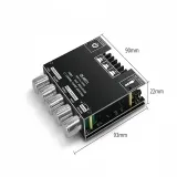 ZK-MT21 50W*2+100W BT Digital Power Amplifier Board Subwoofer 2.1 Channel 12V-24V Audio Po