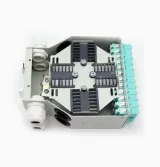 1.5U DIN Rail Fiber Optic Terminal Box LC Duplex Fiber Distribution Box Industrial Wall Mo