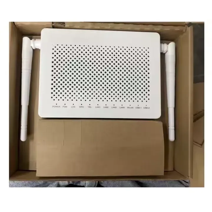 5G Dual Band 5db AC Wifi ONU GPON 4GE+1Tel.+2.4G 5G F673AV9 ONT with USB Interface Fiber Optic Modem Equipment-boxintelecom