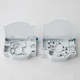 FTTH DIN Rail Mounted Fiber Optic Terminal Box ABS Plastic Indoor White Enclosure with SC/