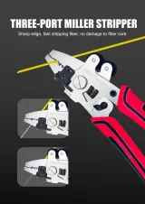 Factory Direct 8 in 1 Fiber Optic Cleaning Tools Fiber Stripping FTTH High Quality Network
