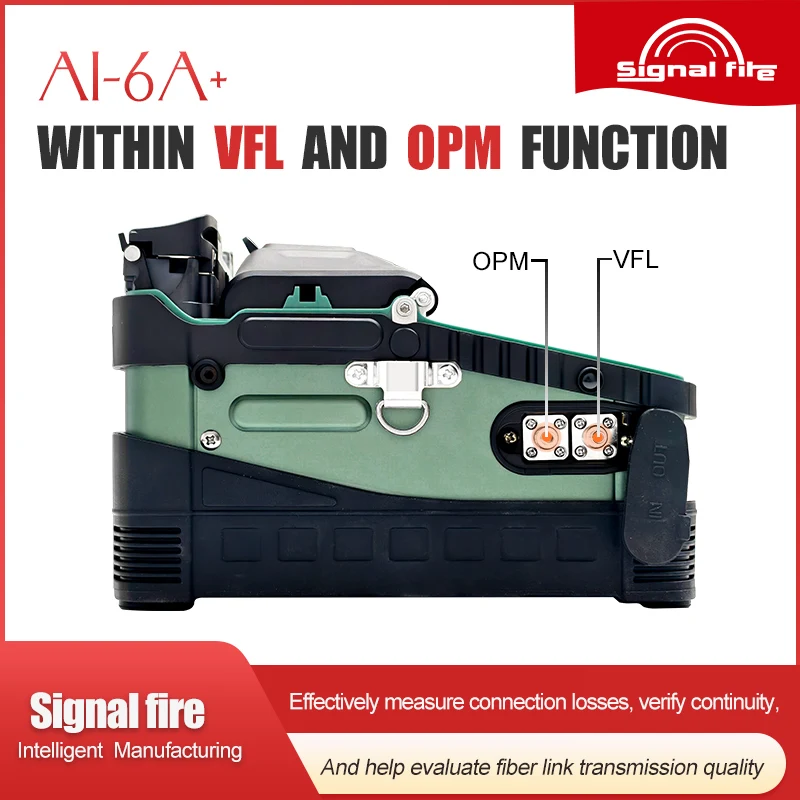 New Model Signal Fire Fiber Optic Welding Splicer Machine AI- 6A+ Fully Automatic fusion S