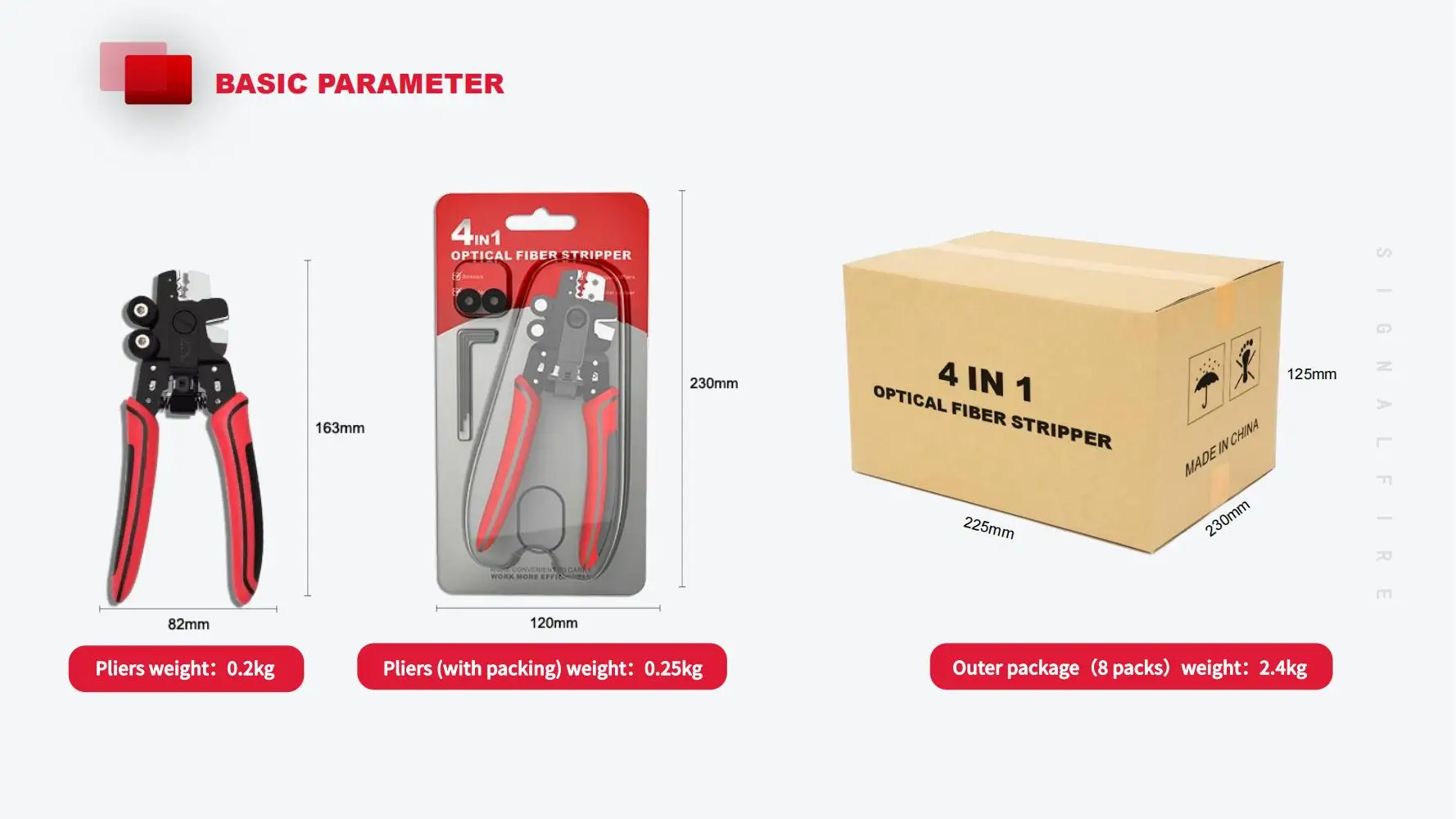 Ofs-04 New Optic Pliers 4 in 1 Scissors Cleaning Optical Fiber Cable Stripper Fiber Stripp