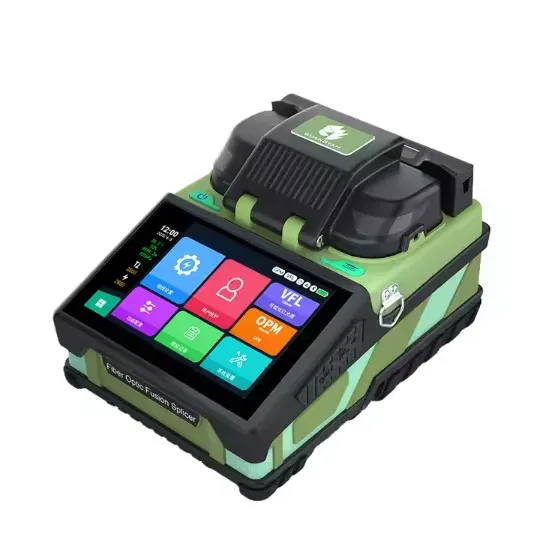 High Quality K6 FTTH Optical Fiber Optic Equipment Six Motors Fusion Splicer Machine Cable