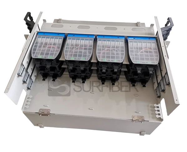 High Density 3U MTP MPO Fiber Optic Patch Panel with ODF Enclosure 3U Chassis Modules for 