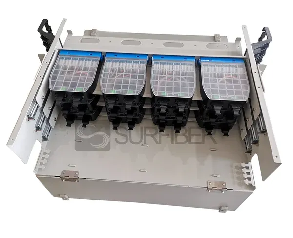 High Density 3U MTP MPO Fiber Optic Patch Panel with ODF Enclosure 3U Chassis Modules for 