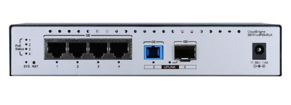 S5731-L Series S5731-L4P2S-RUA AC/DC Adapter Switches 5732 PoE++ 4*10/100/1000 Base Ports 56V 1