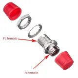 Optical FC Small D-Type Fiber Optic Adapter Carrier-Level Metal Flange FTTH Coupler Used f