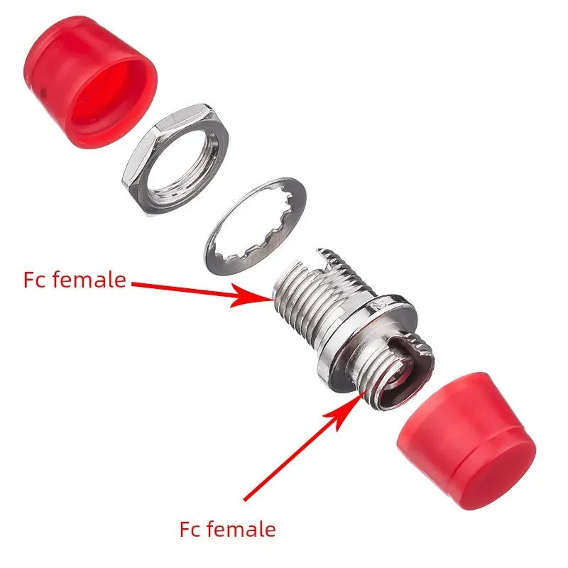 Optical FC Small D-Type Fiber Optic Adapter Carrier-Level Metal Flange FTTH Coupler Used for Engineering Company SC MPO-boxintelecom