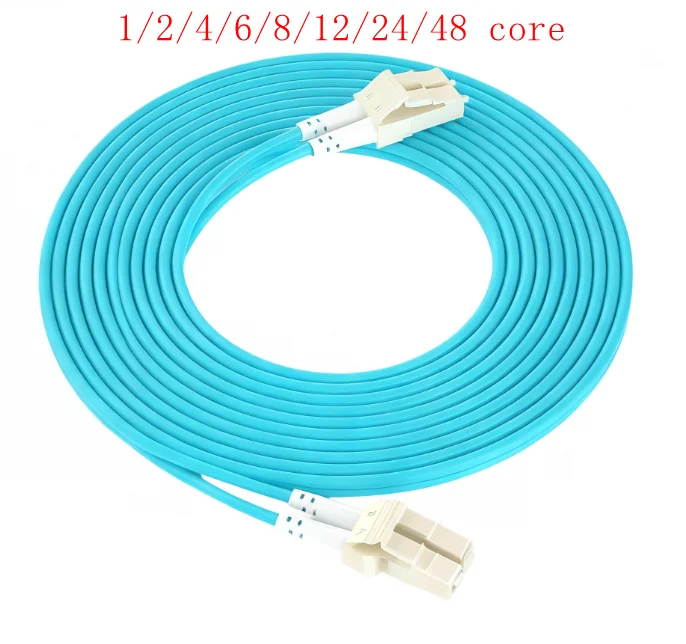 OM3/OM4 10G Multimode Fiber Patch Cable LC-LC/LC-SC/LC-FC/LC-ST Duplex Fiber Optic Jumper 