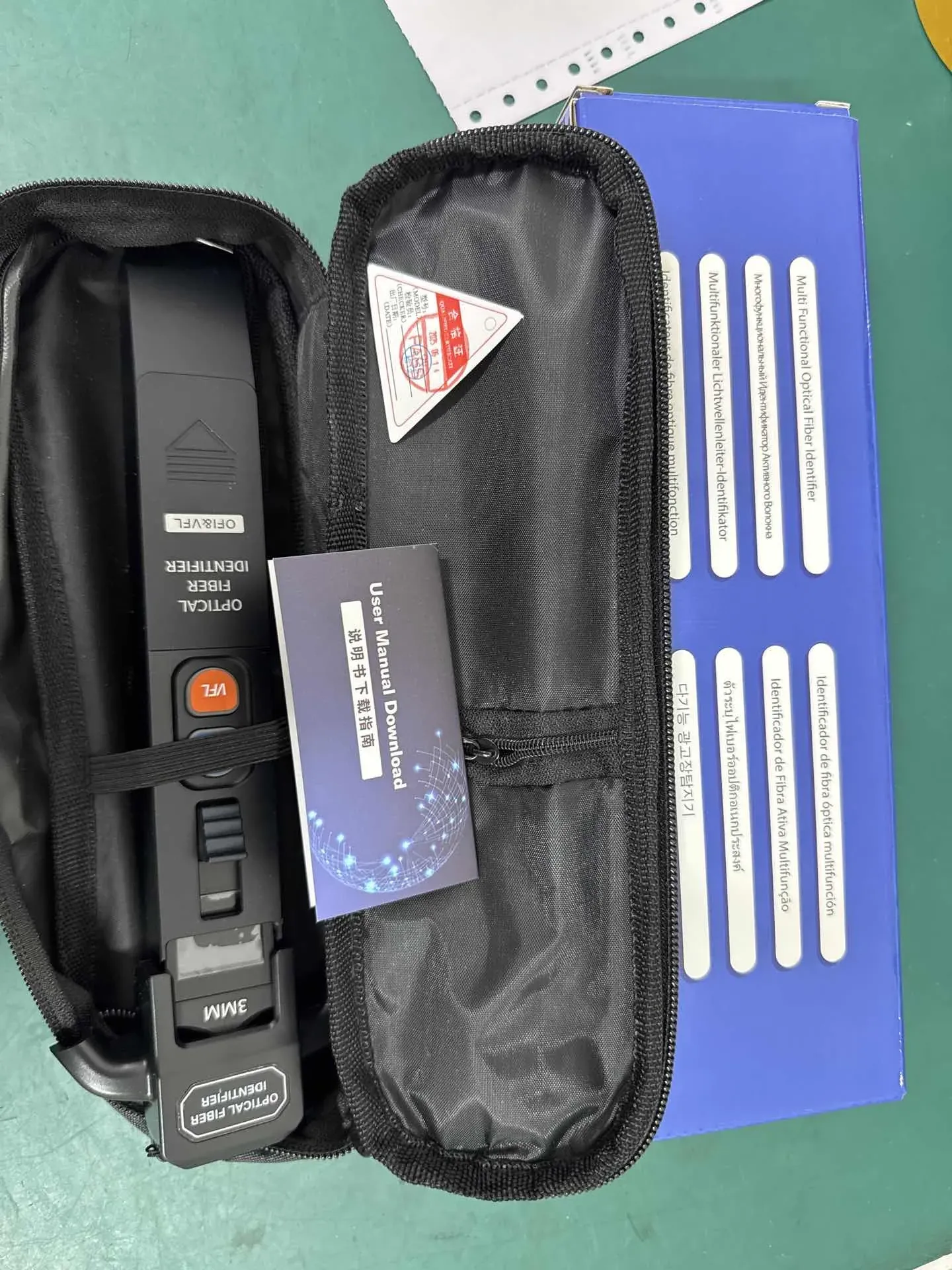 KomShine Optic Fiber Identifier OFI With OPM KFI-35P Built in Optical Power Frequency