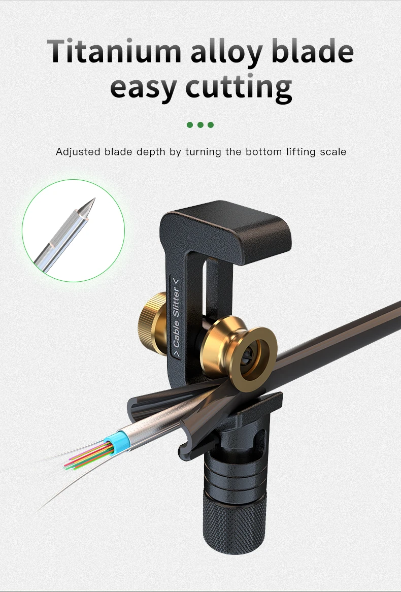 Hot Selling Armored Wire Stripper 8-28.6mm Cable Slitter Fiber Optic Stripping Tool Jacket