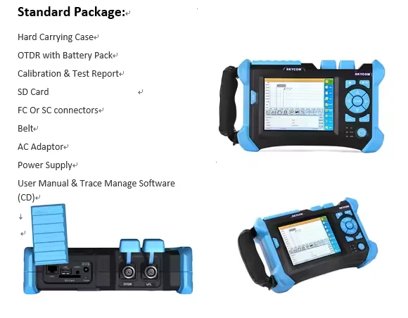 FTTH Fiber Optical Test Tool  OTDR Fiber Optiic  T-OT600 SV20A/B High Dynamic Range OTDR