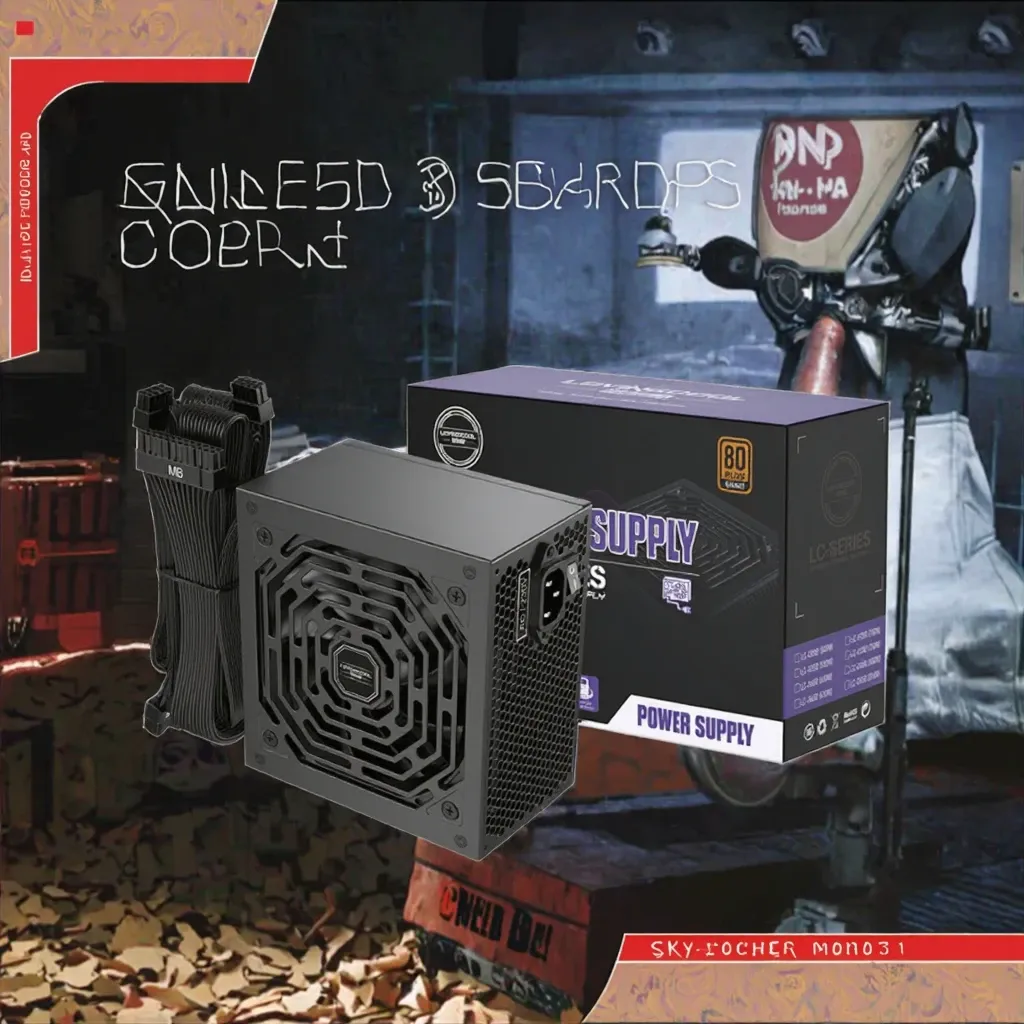 LOVINGCOOL Server ATX PSU Power Supply 701W-800W Custom Black Cooling Fan-boxintelecom