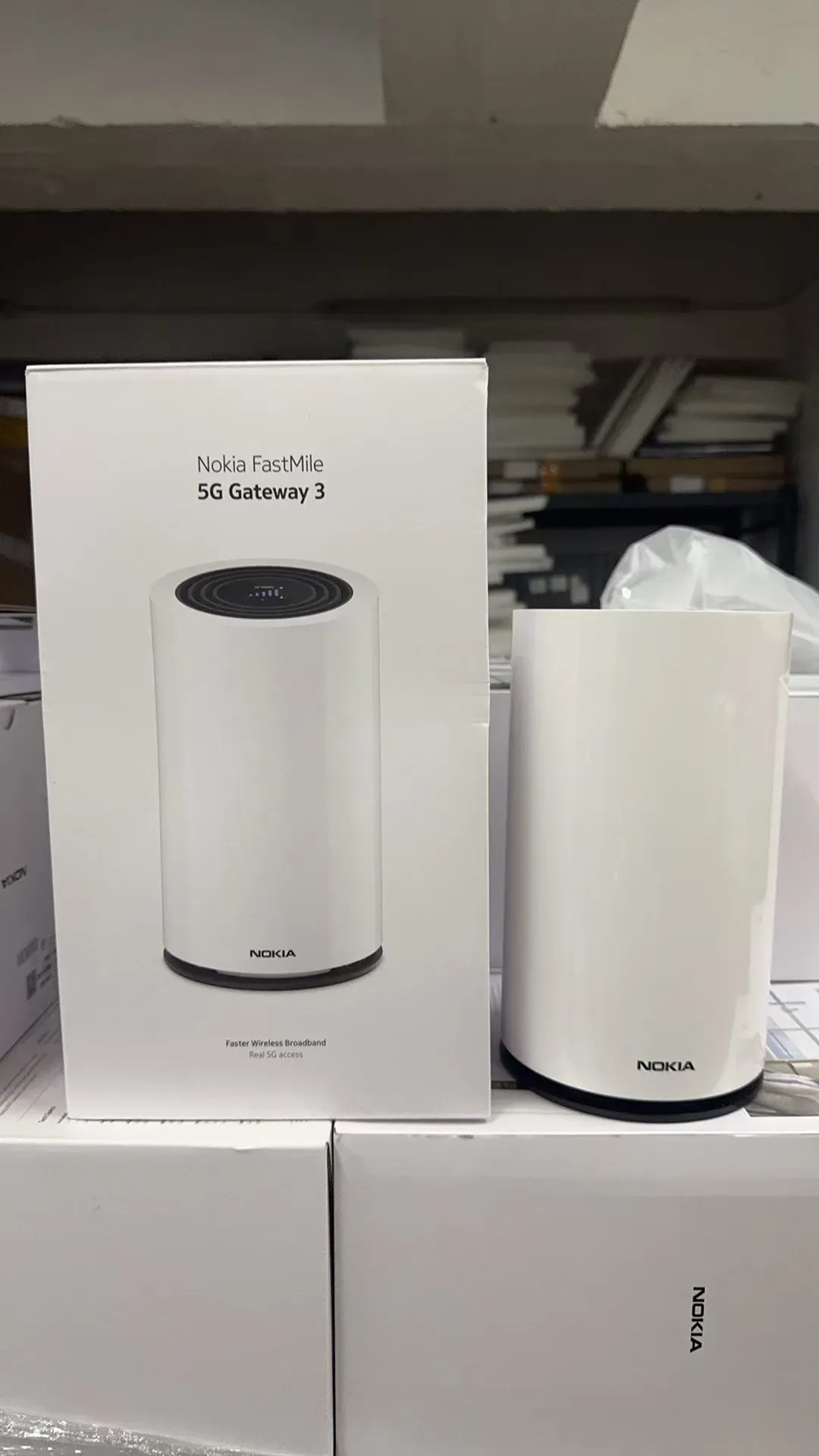Noki a FastMile 3 Generation 5G Home Gateway 5G-24W-A Router with SIM Card Slot RJ-45 Gige