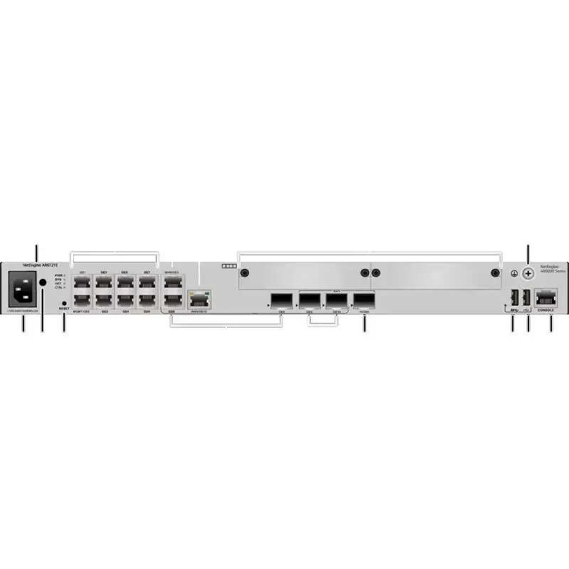 Hw Netengine AR6121E 02353TBH 2*GE combo 1*10GESFP+ WAN, 8*GE LAN Network Access Routers-boxintelecom