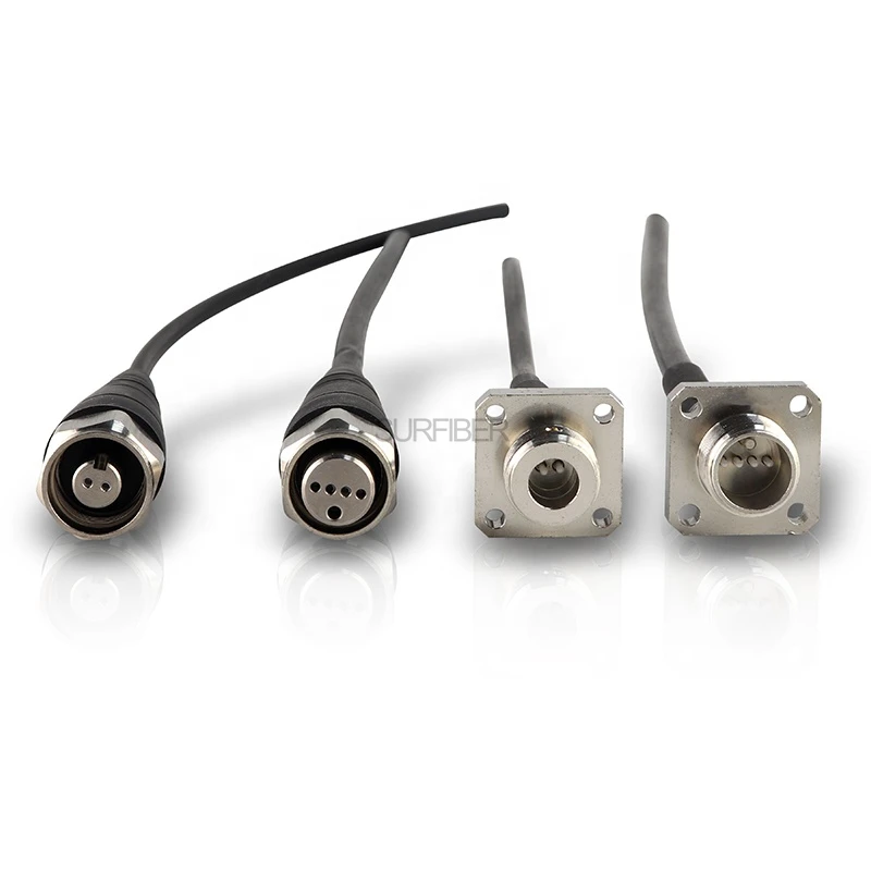 SURFIBER Waterproof AARC 4 Core Outdoor Fiber Optic Connectors Male to Female for OPC ODC